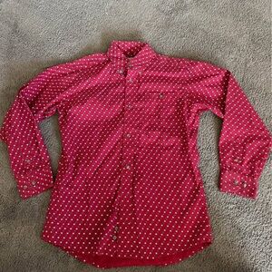 Wrangler Kids patriotic star Button Down Shirt